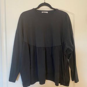 Zara long sleeve babydoll top